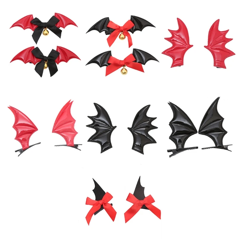 Halloween Hairpin Bat Wing Hair Clips Devil Wing Barrettes Party Photo Props Drop Shipping