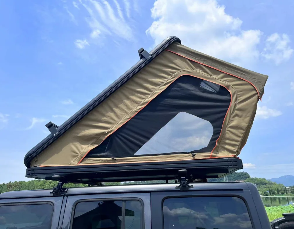 RONIX Big size 3-4 person rooftop tent aluminum roof tent top hard shell outdoor camping roof top hard shell car tent for sale