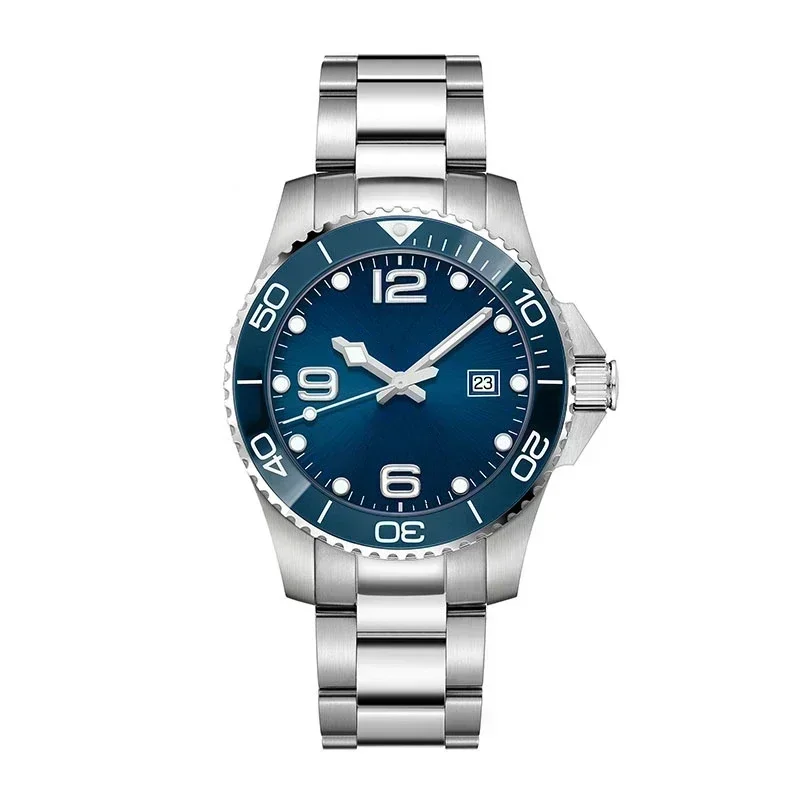 Luxury New Concas Diving Mechanical Watch Gentleman Mens Automatic Blue Ceramic Fashion Watches