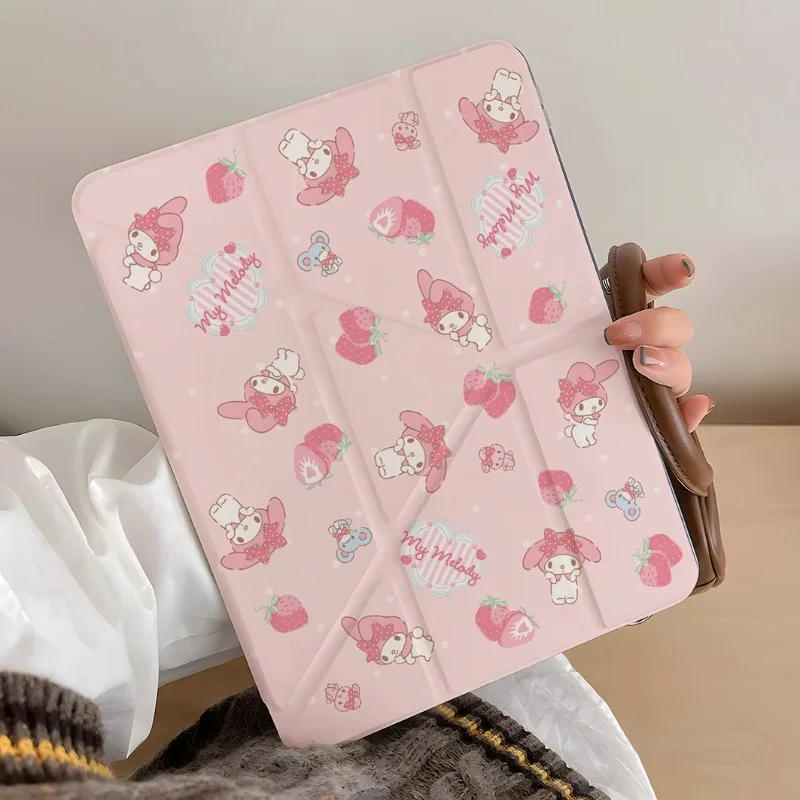 Bonito melodia rosa ipad caso para 2025 a16 11th 11in pro 21 9th 10.2in tablet caso 10th 10.9in air4 5 capa mini6 8.3in kawaii caso
