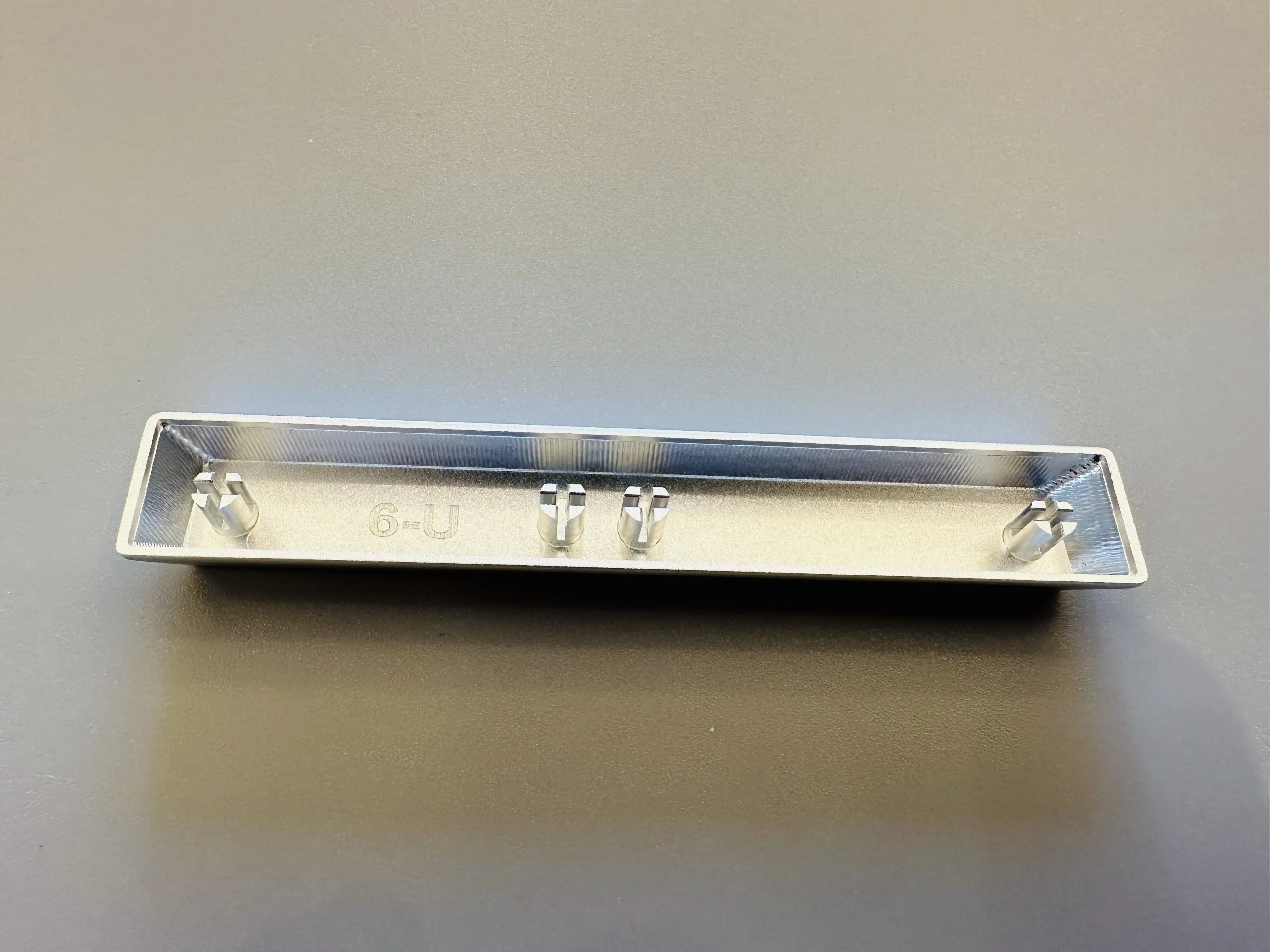 6u 6.25u 6.5u 7u Metal Aluminium Blank Space Bar Keycap CNC OEM Profile dla przełączników Kailh Gateron Cherry MX Klawiatura mechaniczna