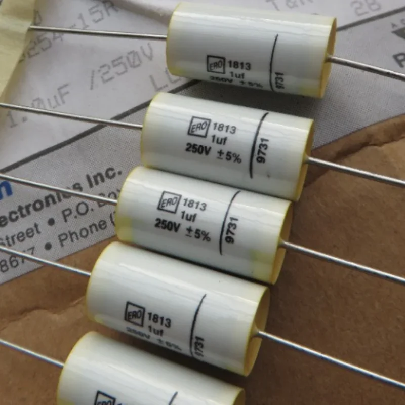 

5PCS Original VISHAY ERO MKT1813 1UF 250V 10X18MM Axial Suppression Film Capacitor 105 250V 5% HiFi Audio MKT 1813 10