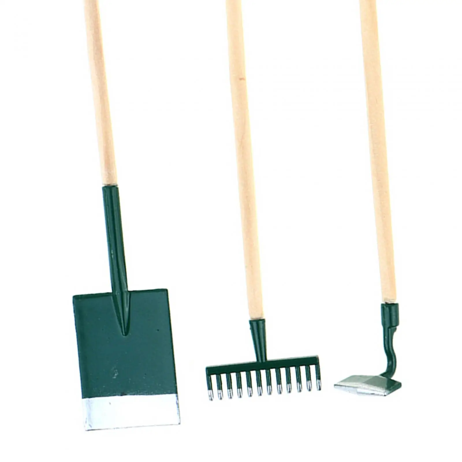 Outils de jardinage pour maison de poupée 1/12, 3 pièces, accessoires de jardin miniatures pour maison de poupée