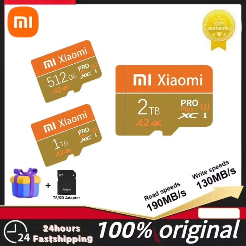 

Xiaomi Memory Card 512GB 256GB 2TB U3 V30 4K Full HD Micro TF SD Card 2TB 1TB TF Memory Flash Card For Smartphone/camera/GoPro