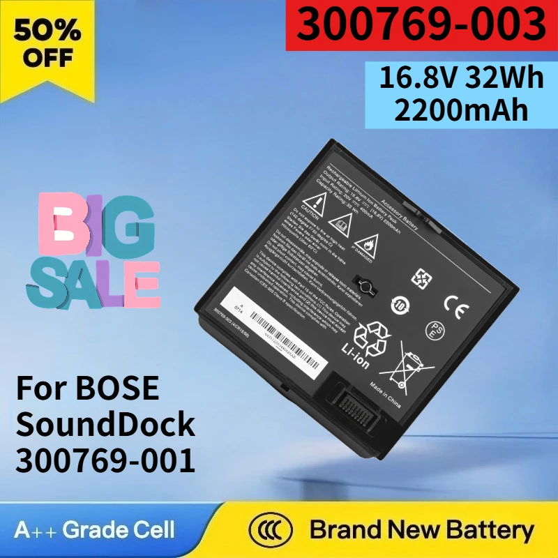 300769-003 16.8V 32Wh 2200mAh Li-ion Battery for BOSE SoundDock 300769-001 300768-003/004 300770-001 High Quality Audio Battery