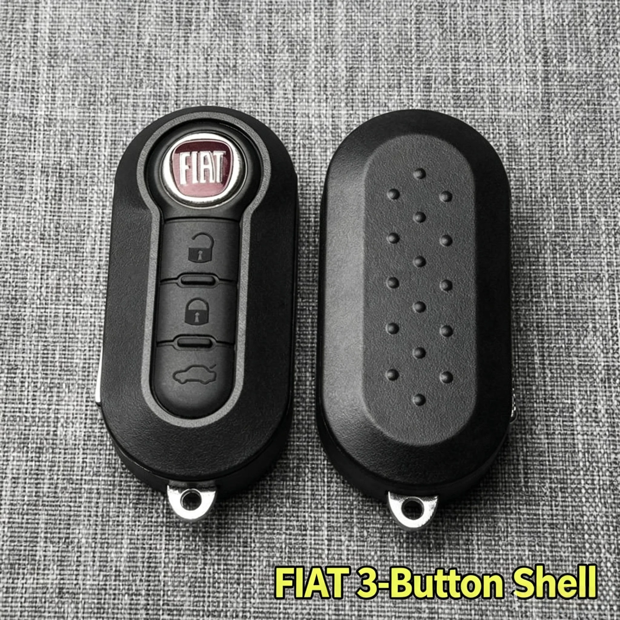 Carcasa de Repuesto para Llave de Coche Fiat 500 500L 500X Panda Grande Punto Bravo, Funda para Llave Remota de 2/3 Botones, Sin Electrónica