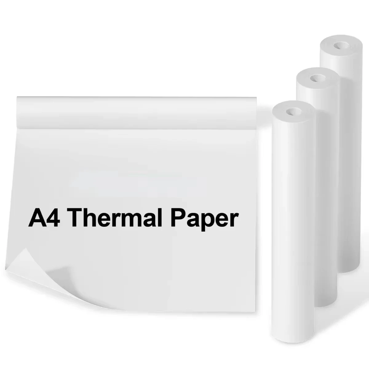 A4-Thermopapier, weiß, 10 Jahre Langzeitspeicher, kontinuierliches Druckerpapier, für M832/M833/M834-Drucker, 8,27 x 275, 3/5 Zoll (210 mm x 6,5 m)