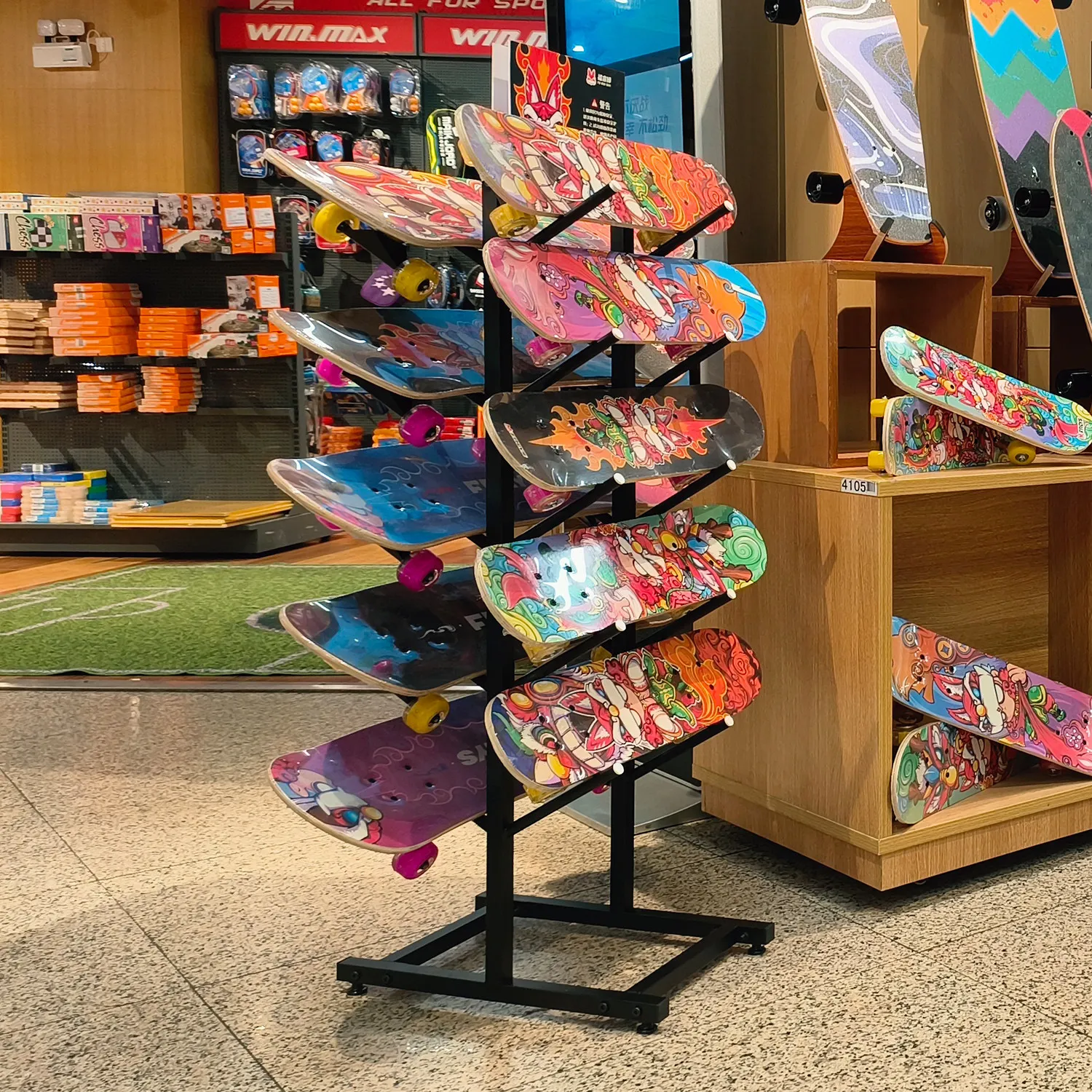 스케이트보드 랙, 스포츠 장비 보관 랙, 어린이용 스쿠 - Sports Equipment Organizer Rack 리뷰 및 가격