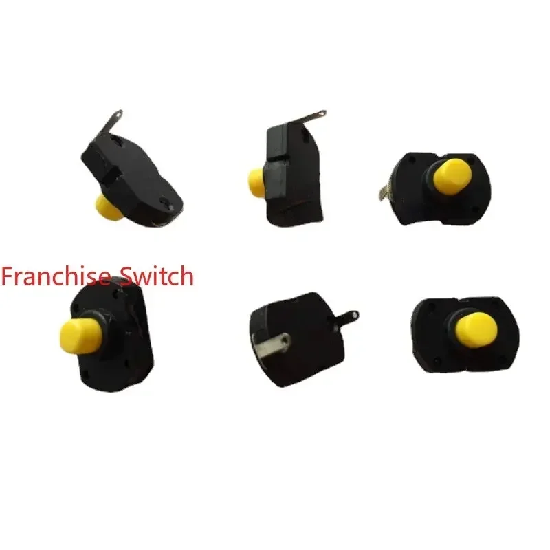 10PCS Self-locking Switch Inserted Into 2-pin Button  With Lock  Flashlight   Touch