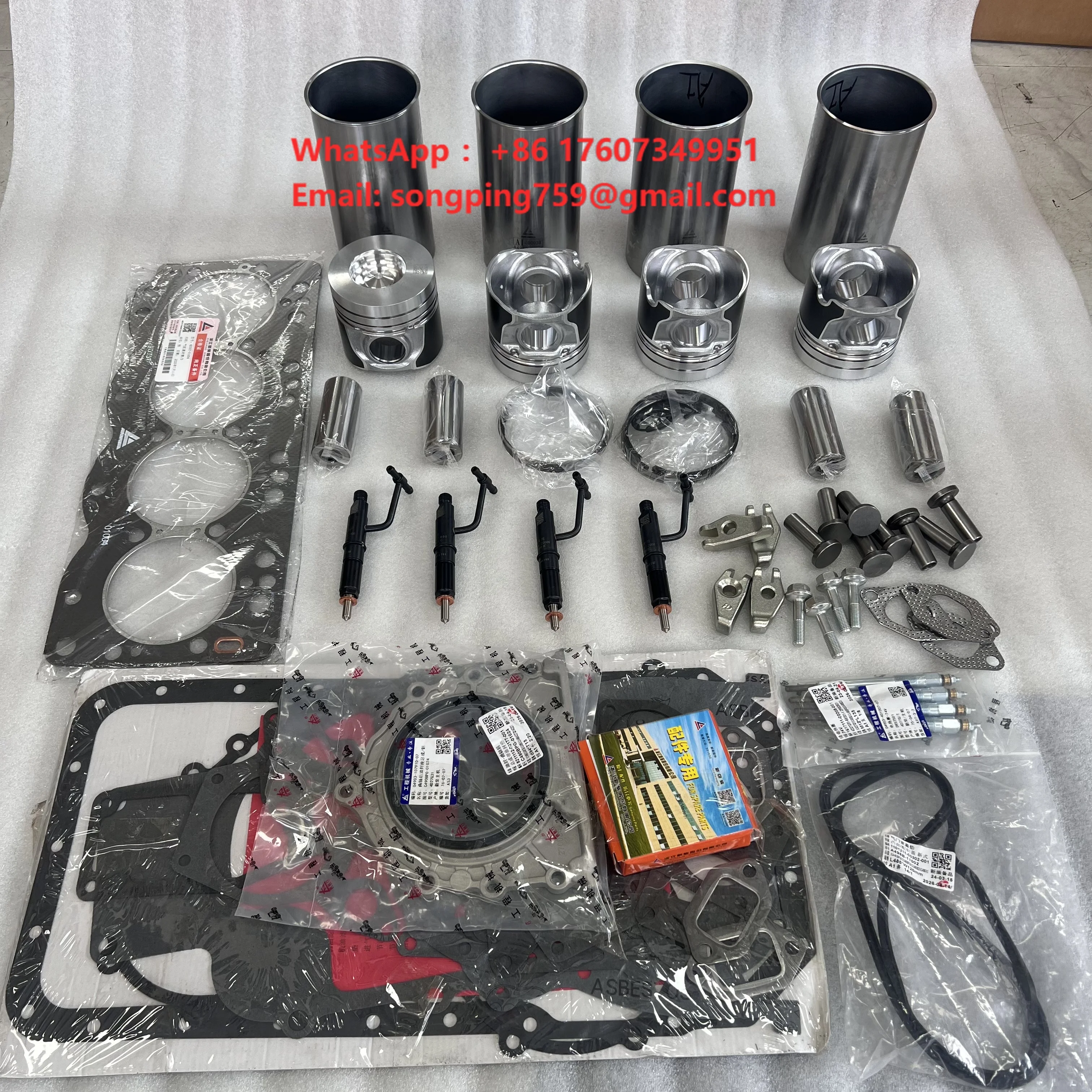 Practical Maintenance Engine Overhaul Repair Kit A498BZG A495BPG for Xinchai Construction Machinery Spare Parts