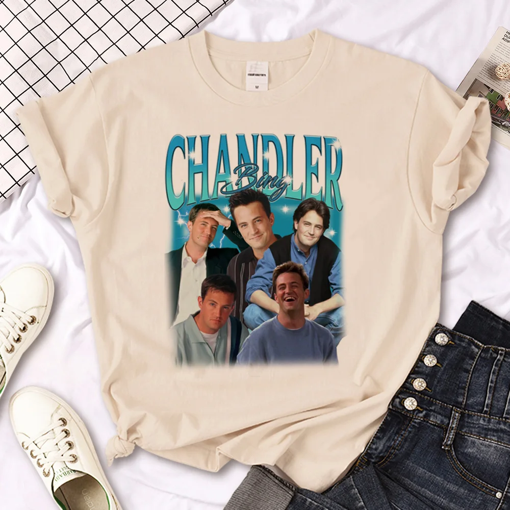 Chandler Bing tshirt women comic t-shirts girl anime funny streetwear clothes