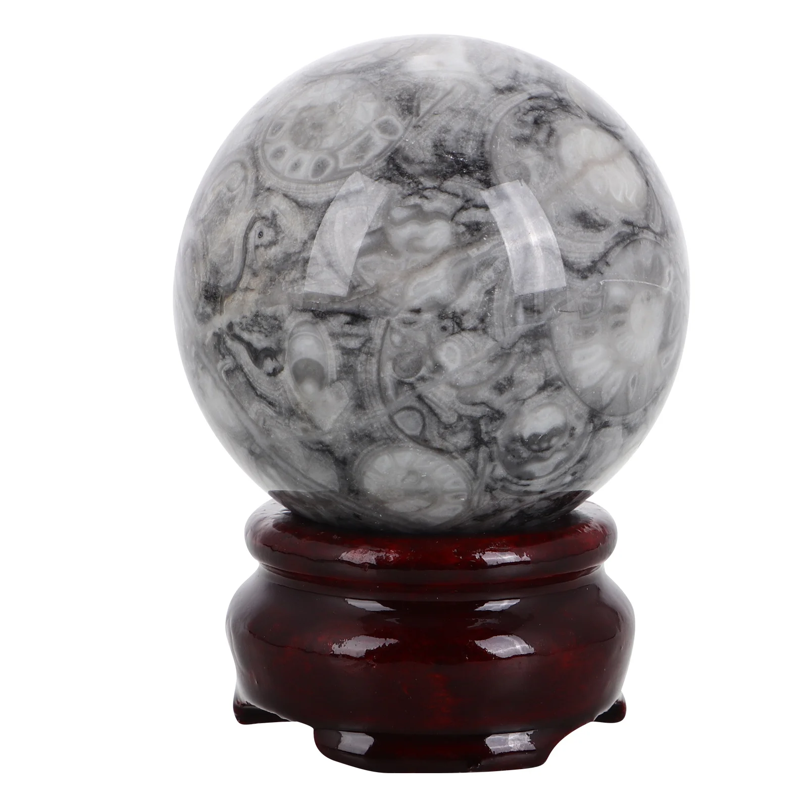 

Natural Black Crystal Sphere Ball Polished Feng Shui Desktop Decoration Meditation Divination Yoga Room Crystal Ball Sphere