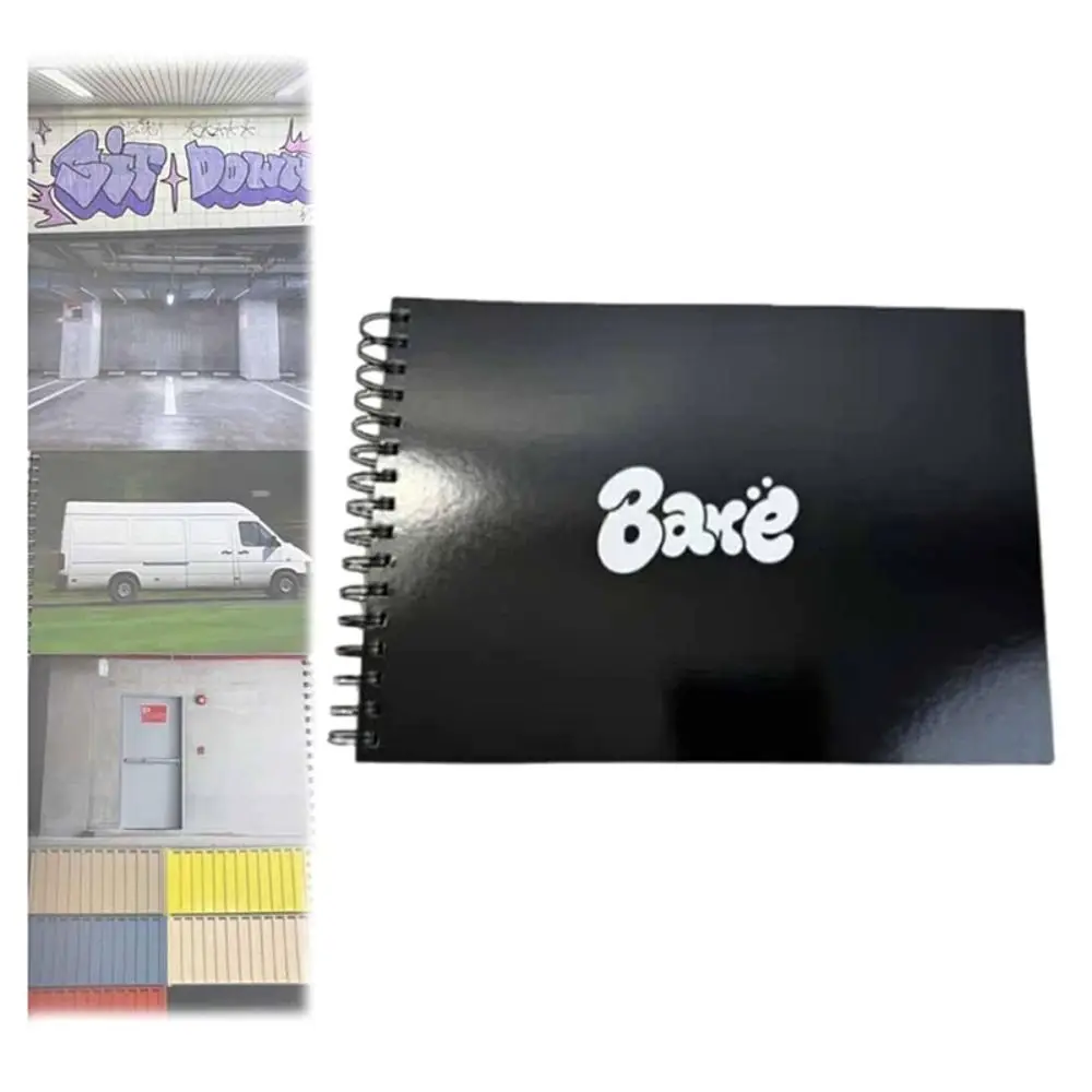 Szkicownik z 180 prawdziwymi krajobrazami miejskimi, goły graffiti, gruby papier z recyklingu, bez przebijania, podkład do rysowania, notatnik do szkicowania. — zdjęcie produktu 4