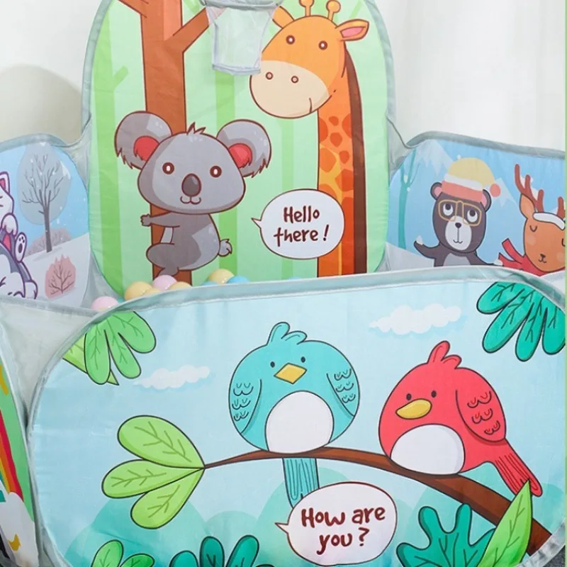 Piscinas de dibujos animados para bebés de 120CM, bolas de piscina secas, pelotas de piscina portátiles para niños, juegos al aire libre, parque infantil para niños, caja de bolas, piscinas para bebés