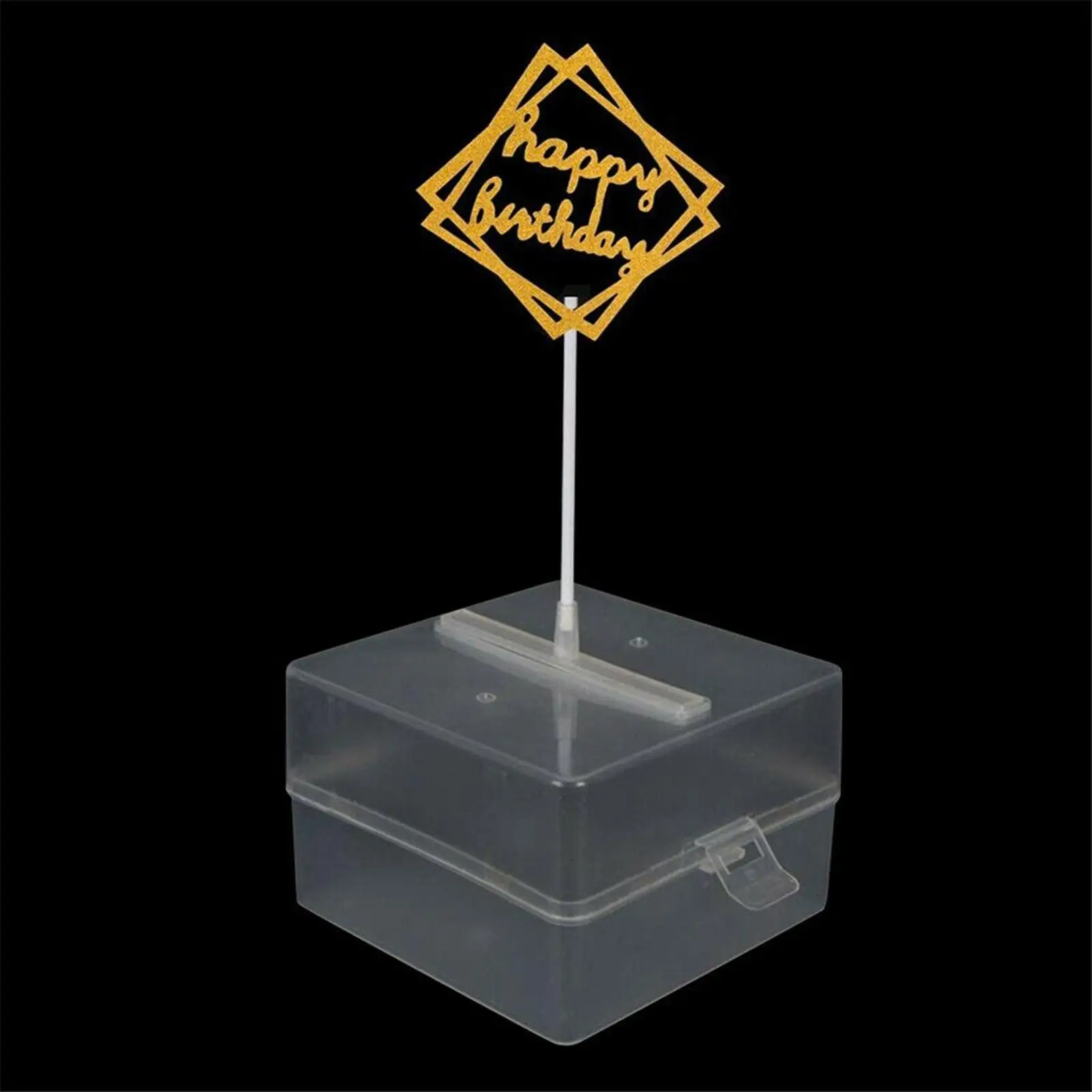 صندوق سحب كعكة المال البلاستيكي الشفاف 20 كيسًا شفافًا