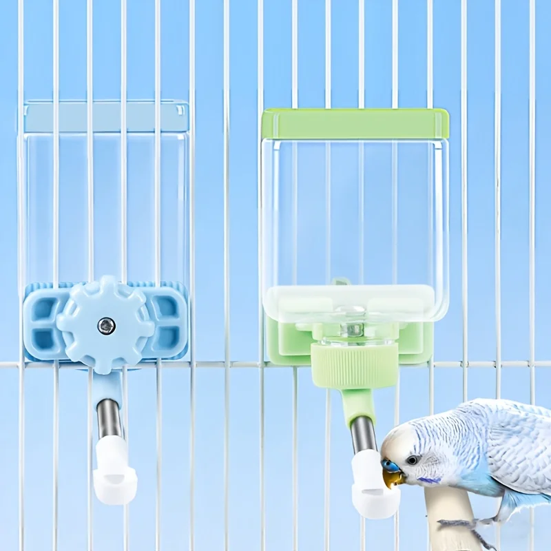Automatischer Vogeltränkeautomat Papageienkäfig-Zubehör Wasserspender Haustierpflege-Ausrüstung für Vögel – Detail 1