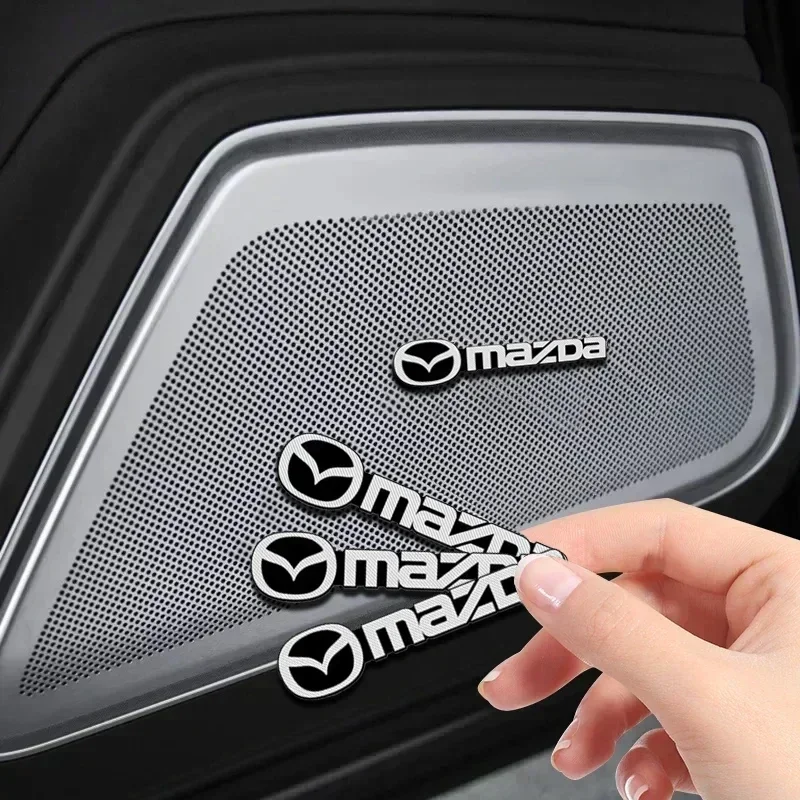 Nuevo Harman Kardon BOSE insignia de aluminio 3D pegatinas de audio para coche para Mazda 3 Atenza Axela Demio CX3 CX5 MP MS RX8