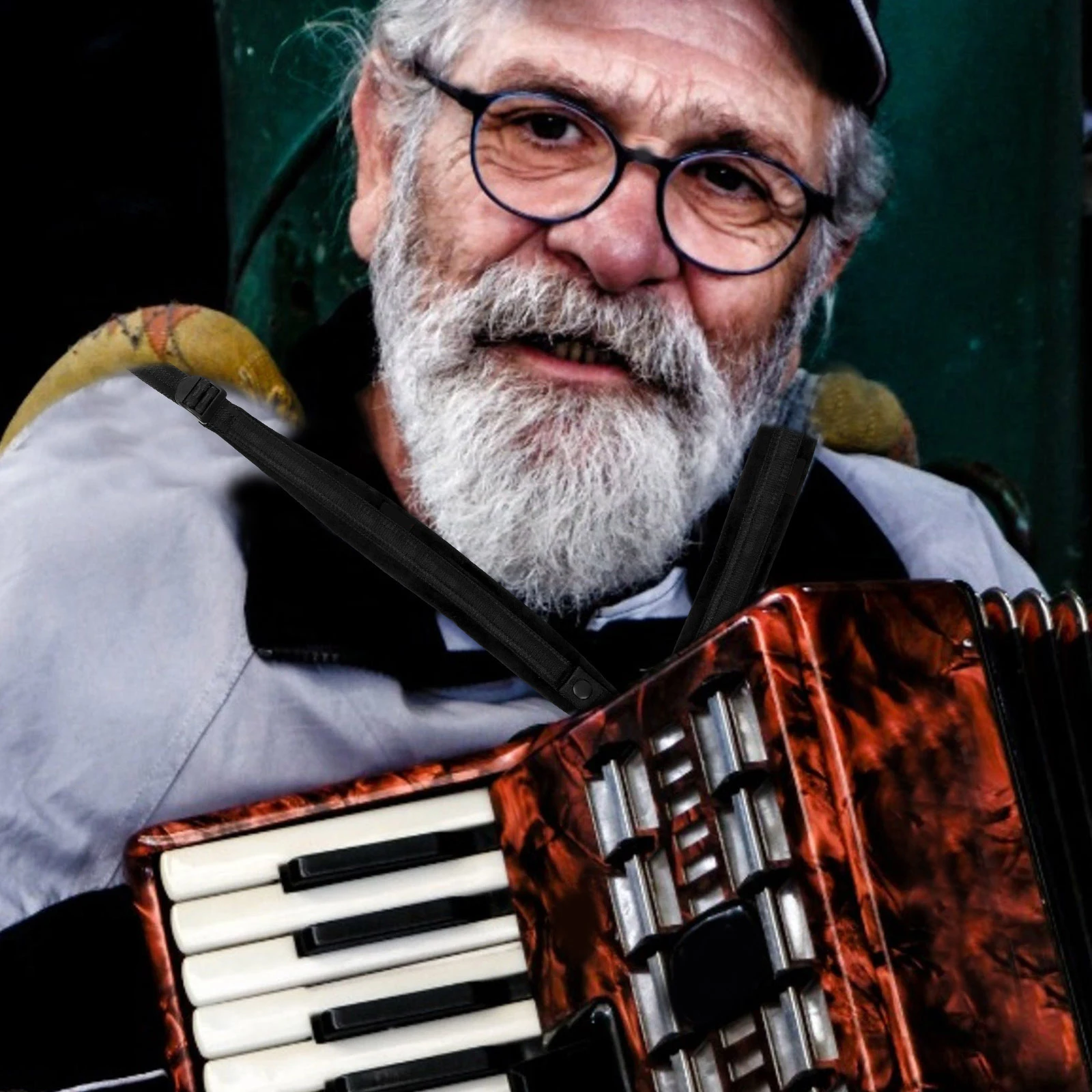 

Accordion Shoulder Strap 120 Bass 96/80/60/48/32/24/16/8 Adjustable Harness Portable Musical Instrument Accessory Replacement