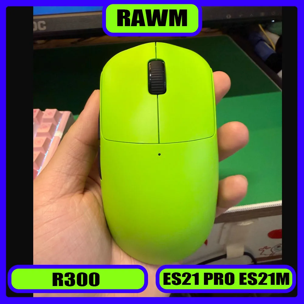 

RAWM ES21 PRO ES21M E-sports Mouse Lightweight PAW3950/PAW3395 Ergonomic Senior Battery Life Radio Gaming Mouse Player Gift
