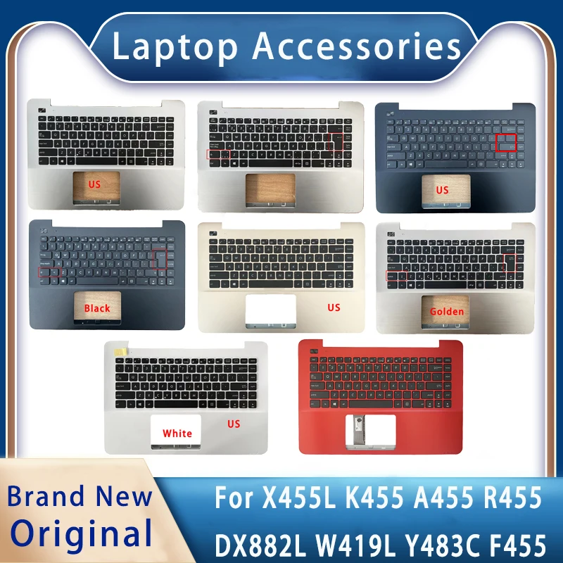 New For Asus X455L K455 A455 R455 DX882L W419L Y483C F455;Optional Laptop Accessories US / Random European Keyboard
