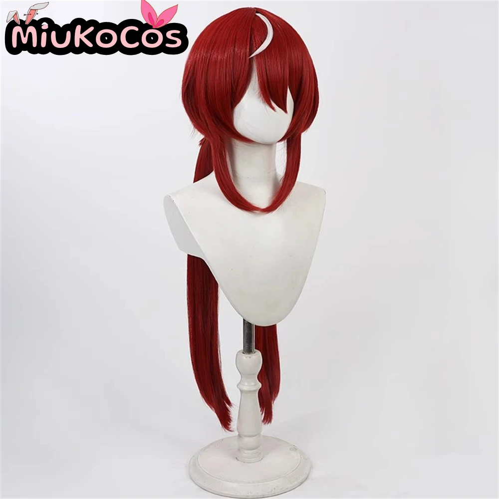 متوفر في المخزون ю ineバリアasirOn Win الاختلاف شعر مستعار تأثيري مع آذان وذيل MiukoCosplay لعبة Umamusume: كوسبلاي ديربي جميل