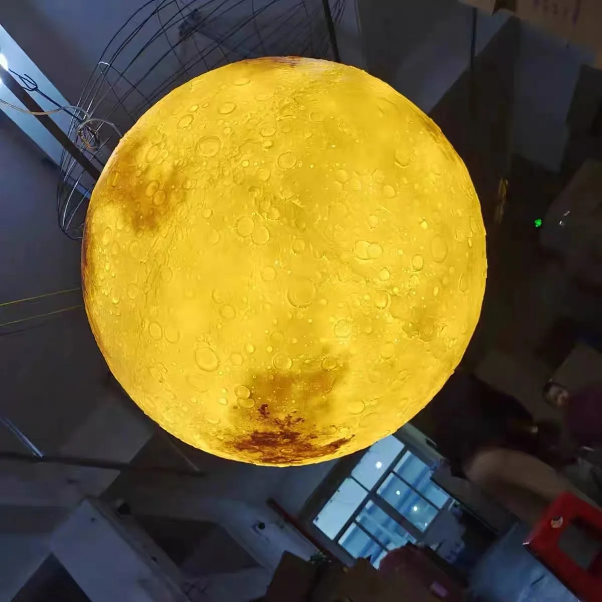Moon PendantDesigner CreativeStrip Atmosphere Decorative Light Fixture 3d Printing Planetary Light Outdoor