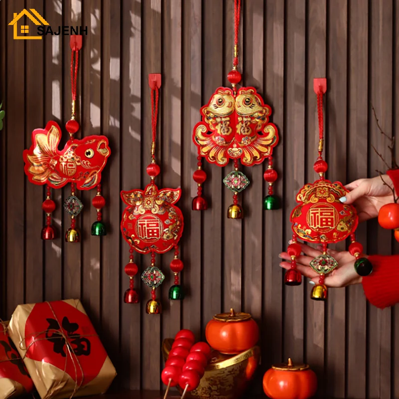 New Year Decoration Items Chinese Traditional Chinese New Year Hanging Strings Bell Hanging Decoration Spring Festival