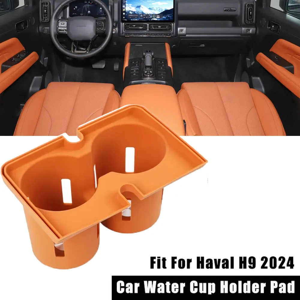 

1pcs Waterproof Liquid Car Water Cup Holder Pad Silicone Durable Protective Pad Interior Accessories Fit for Haval H9 2024
