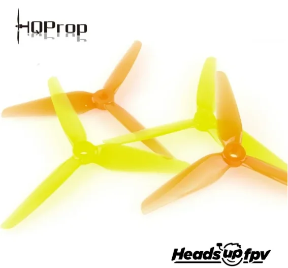 2Pairs HQProp R38 HeadsUp Racing 5.1x3.8x3 CW CCW 5.1inch Poly Carbonate propeller compatible with FlyFishRC FPV RC Frame   (3)