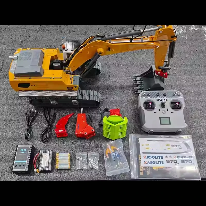 Novo com som luz grupo escavadeira parafuso versão de elevação cilindro elétrico de controle remoto k5901 rtr 1/18 rc escavadeira brinquedo