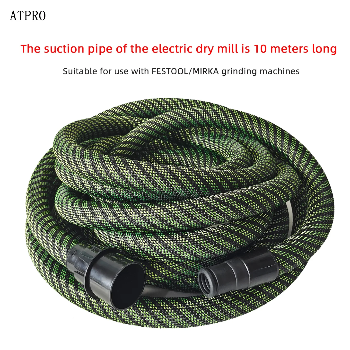 Tubo de nailon de 10m para Festool Mirka, colector de polvo para carpintería, manguera amoladora en seco