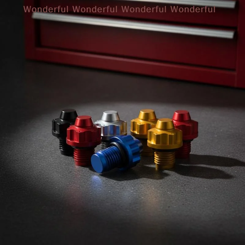 Motorcycle Modification With Aluminum Alloy Gear Screws Suitable For NMAX155 Engine Oil Screws, Durable And Waterproof