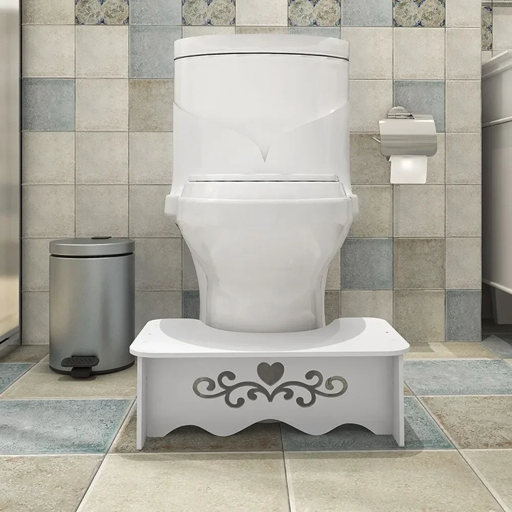 Toilet Seat Cushion - Bathroom Squat Stool with Foot Pad, Child-friendly, Practical Wy10119 for Toilet Use