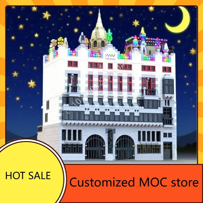 

6747 шт. Palau Güell MOC праздничные головоломки Streetview архитектура креативные игрушки на Рождество и день рождения подарки наборы для детей в возрасте