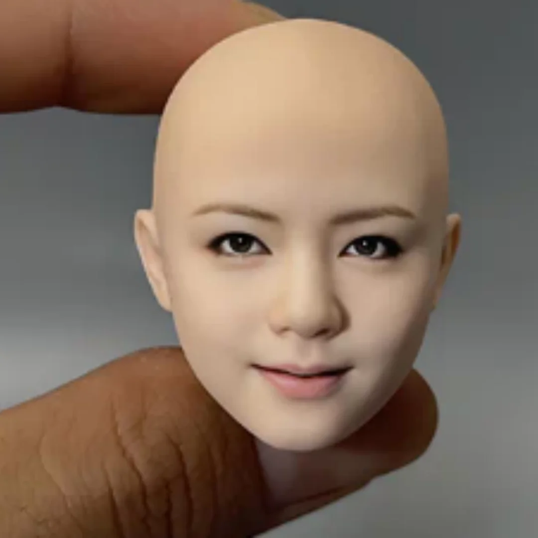 1：6 3D 1/6 Expression Janpanese Head Sculpture Model Doll Toy Fit 12'' PH TBL Figures collection
