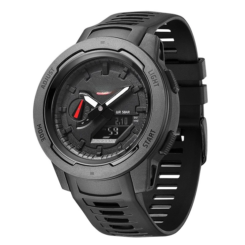 

Outdoor sports watch Mountaineering swimming student waterproof electronic watch Carbon fiber alarm clock timer Countdown