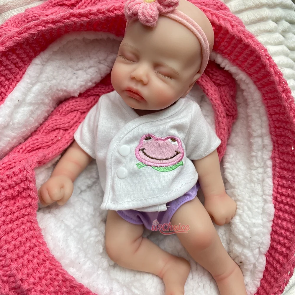

12 Inch Felicia Full Solid Silicone Reborn Baby Girl/Boy Washable Body Adorable Soft Silicone Doll Birthday Christmas Gift
