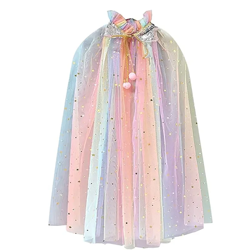 Costume de princesse Everak pour enfants, accessoires de performance pour filles, Frozen Elsa, Anna