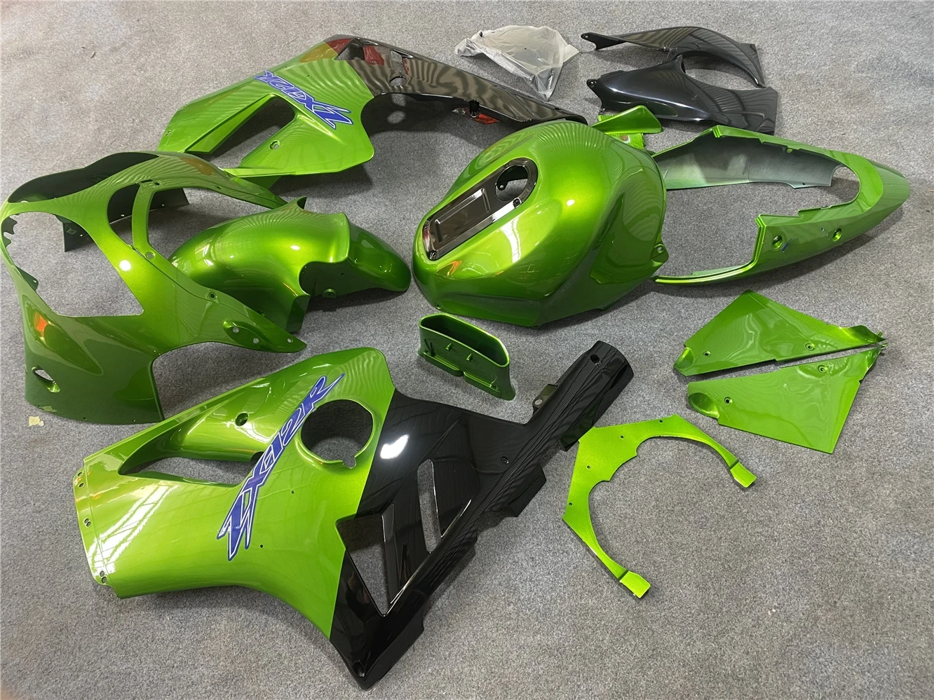 Motorcycle Fairing Kit Suitable for Kawasaki ZX-12R 00-01 Year ZZR1200 12R 2000 2001 Fairing Pearl Green Black Blue