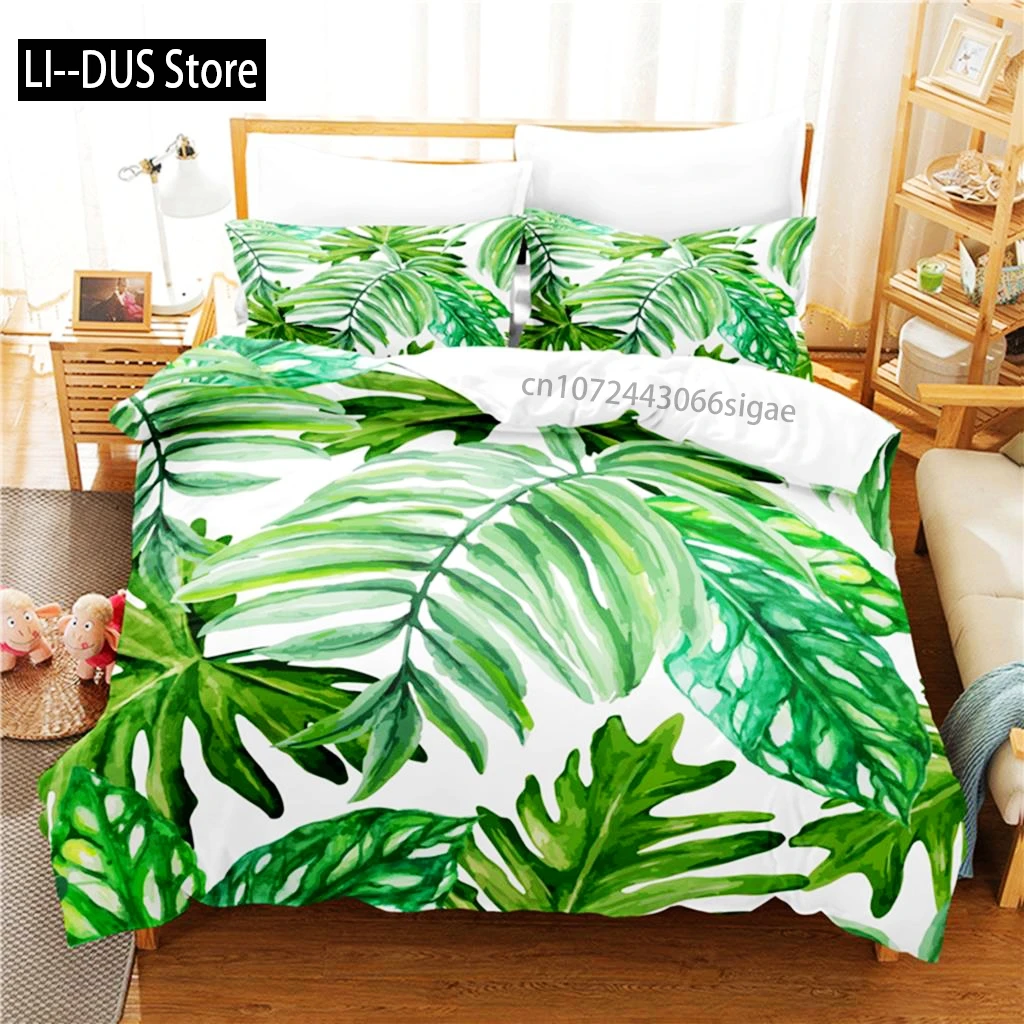 

Banana Leaves Bedding Set Duvet Cover Set 3d Bedding Digital Printing Queen Size Bedding Set Fashion Design