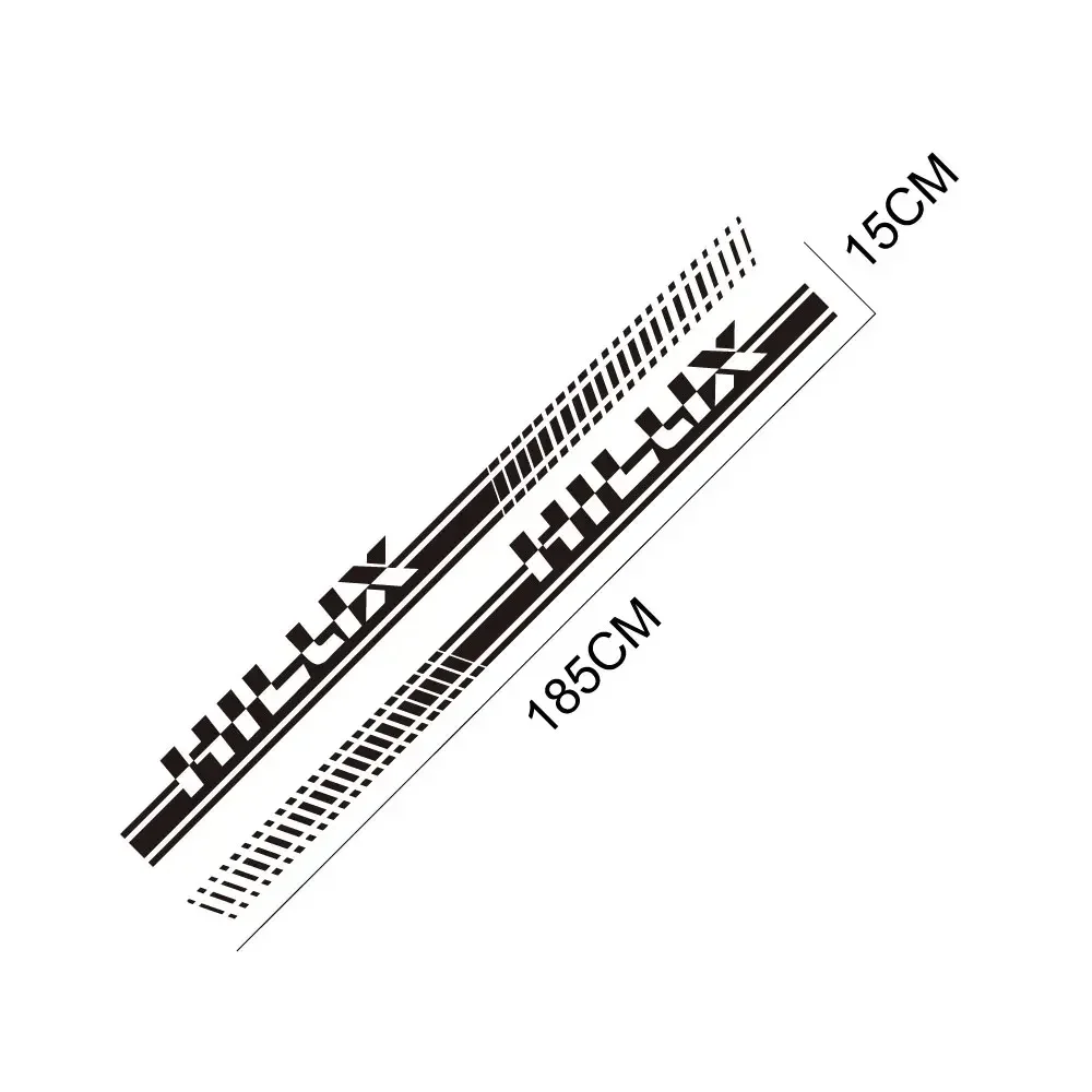 لتويوتا هايلكس فيجو ريفو بيك اب الباب الجانب المشارب ملصق شاحنة الرسومات الفينيل ديكور يغطي سيارة الشارات ضبط السيارات اكسسوارات