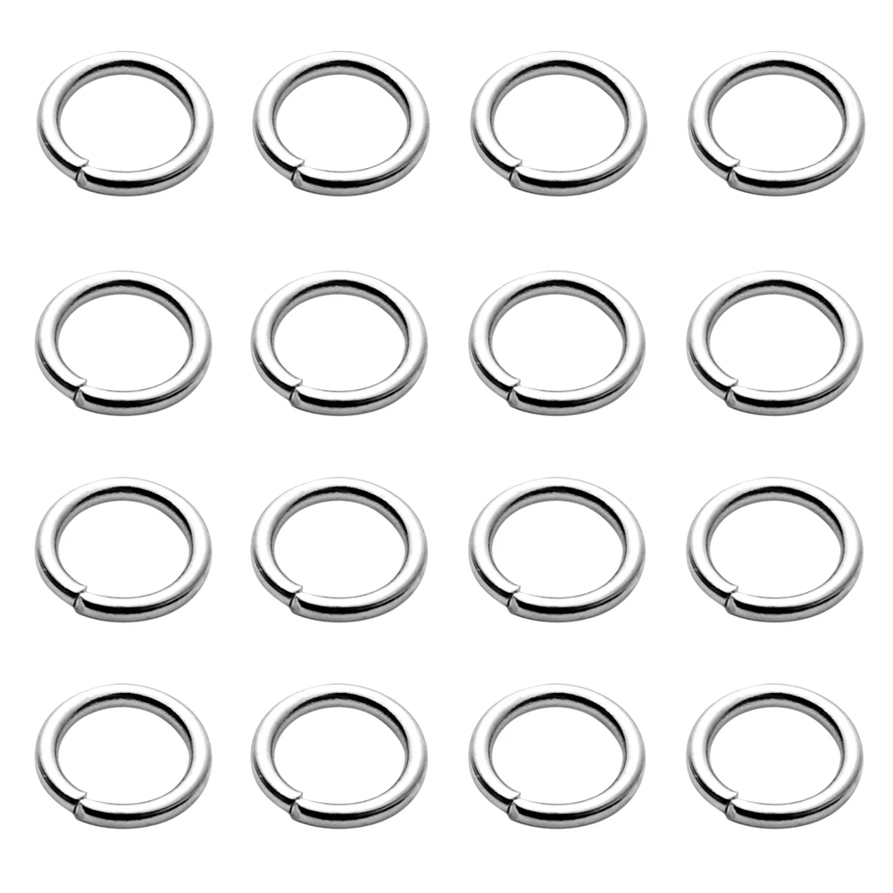 50-200pcs/lot Stainless Steel Open Jump Rings 4 5 6 8mm Split Rings Connectors DIY Necklace Jewelry Making Findings  Accessories