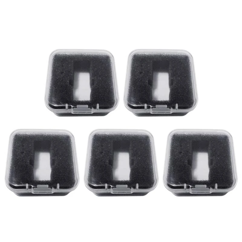 5/10Pcs Phonograph Turntable Cartridge Storage Case Cartridge Keeper Box Record Player Holder Transparent Storage Box