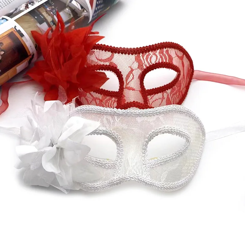 Elegant Venetian Style Costume Accessory Lace Masquerade Mask