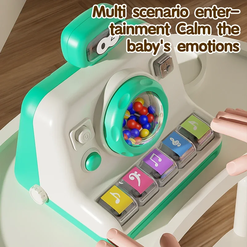 カメラピアノキーボードベビーフィンガーピアノ多機能楽器音響光学教育音楽玩具子供クリスマスギフト