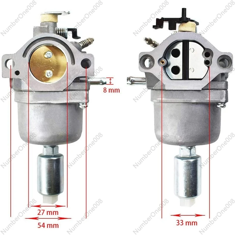 Carburetor Carb Kit Fits for Briggs & Stratton 17.5 I/C OHV Engin Lawn Mower Tractor Tune-Up Kit