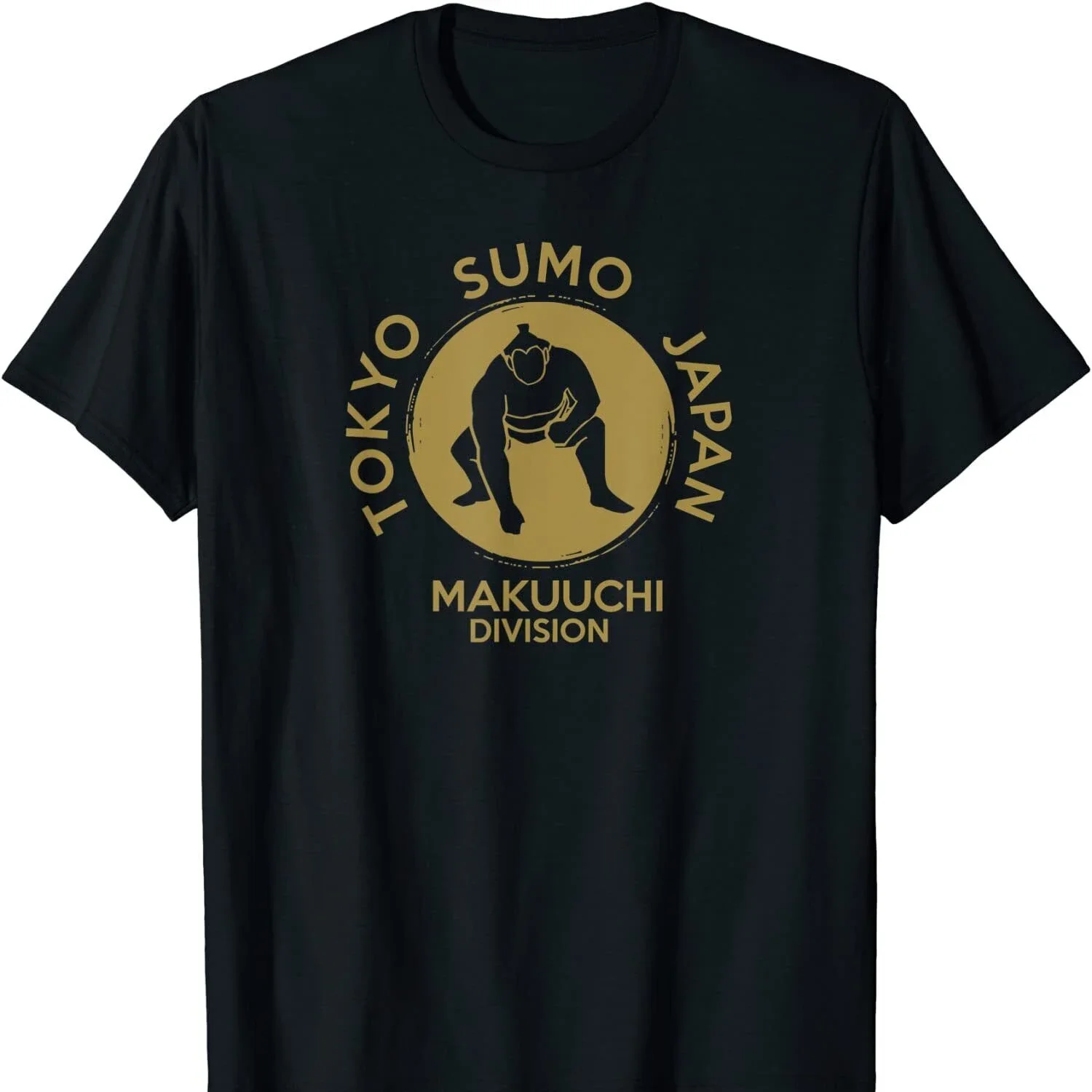 Sumo Wrestling Japan Tokyo Makuuchi Division T Shirt. New 100% Cotton Short Sleeve O-Neck T-shirt Casual Mens Top