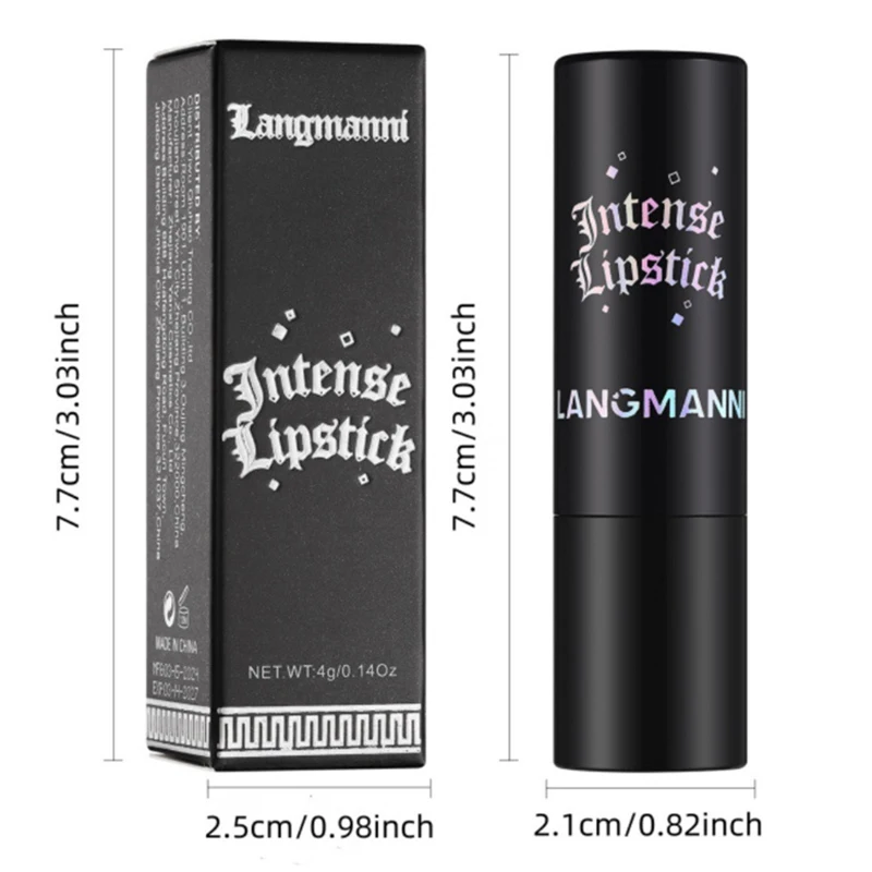 Gothic Style Pearlescent Glitter Velvet Lipstick Waterproof Lasting Shimmer Diamond Pink Solid Lip Gloss Women Makeup Cosmetic
