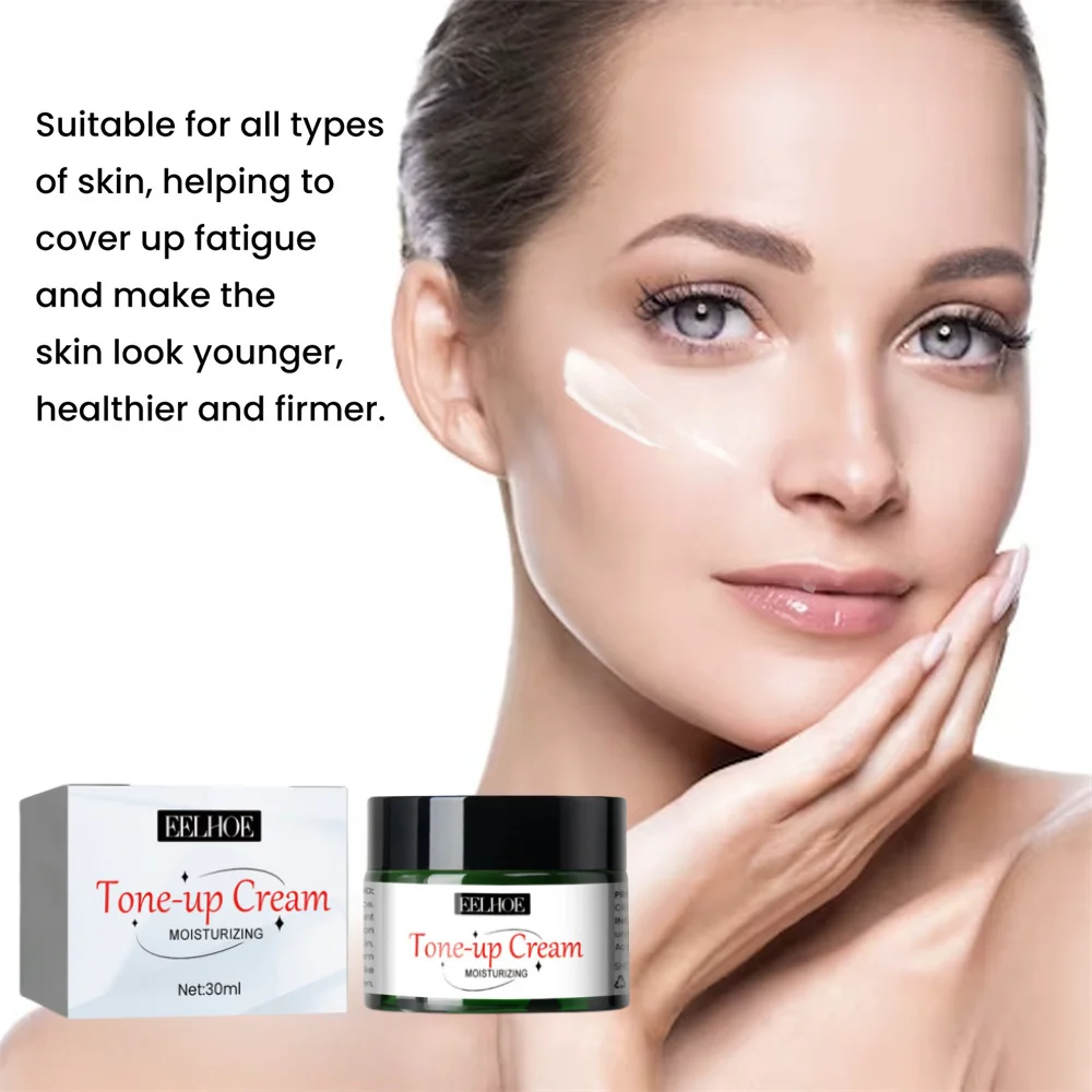 Crema hidratante iluminadora para personas perezosas, crema de maquillaje para tonificar la cara y el cuerpo, corrector aislante, ilumina el tono de la piel Natural, 30/40g