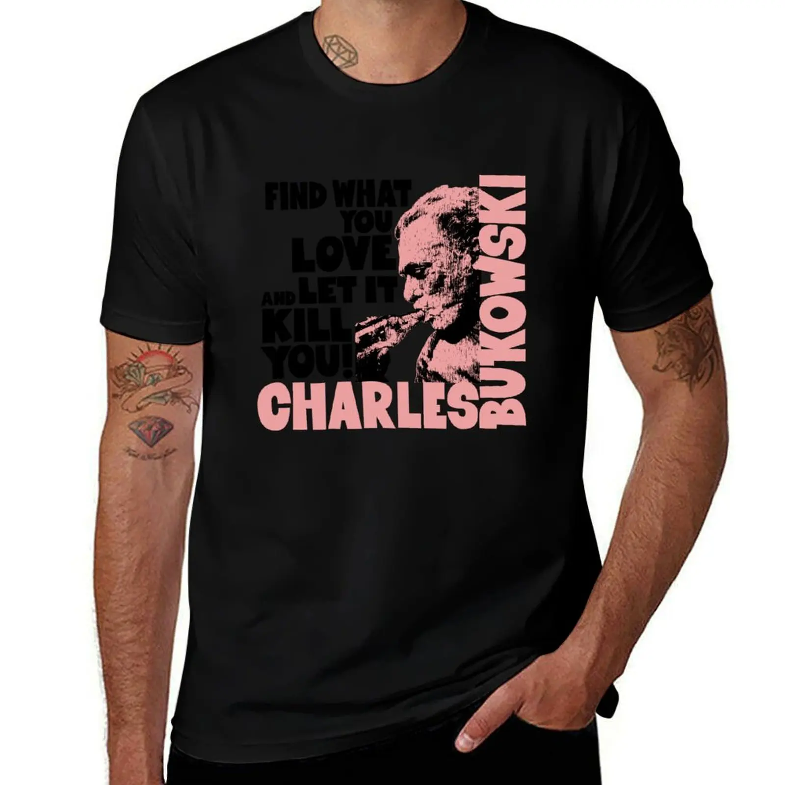 Bukowski's Love: Embrace the Consuming Passion T-Shirt Holiday Lightweight T-Shirt